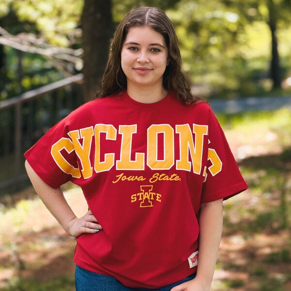 Pressbox Women's Iowa State Cardinal Oversized T-Shirt